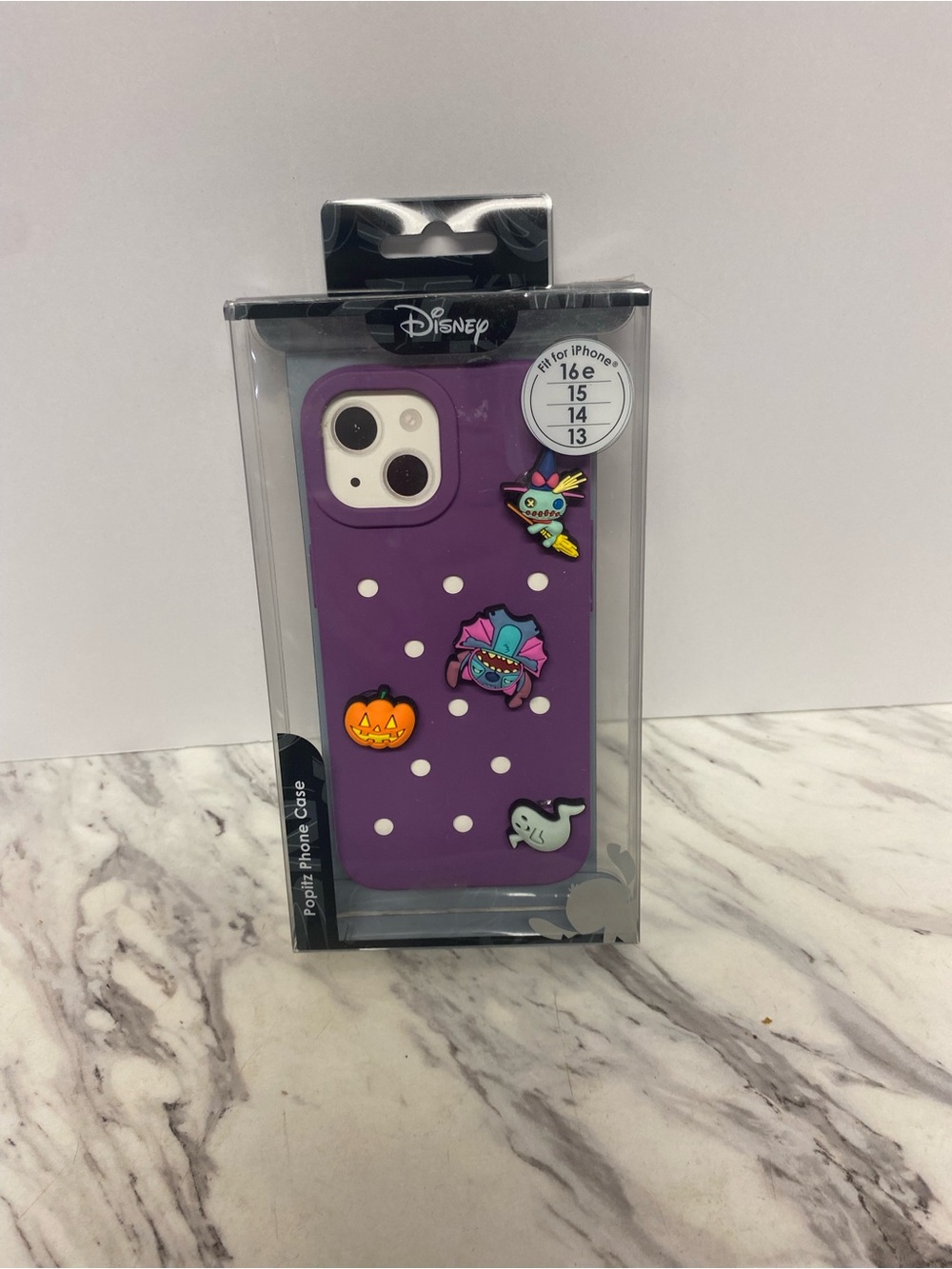 Disney Purple Halloween Charm iPhone Case with Polka Dots